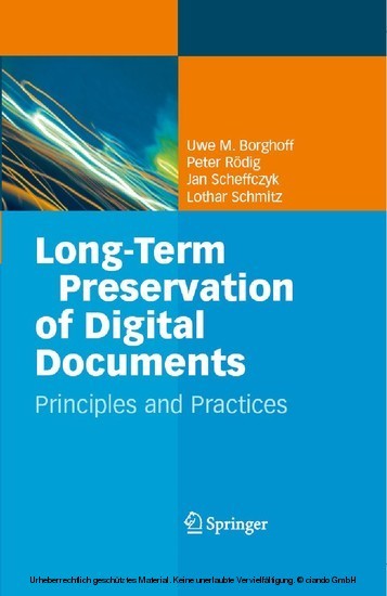 Long-Term Preservation of Digital Documents main product photo