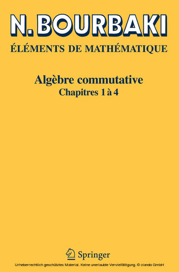 Algèbre commutative main product photo