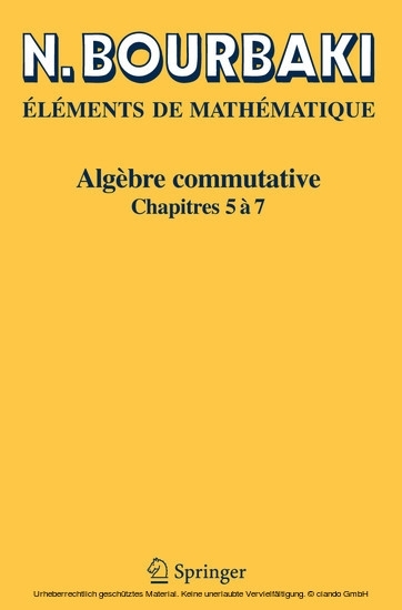 Algèbre commutative main product photo