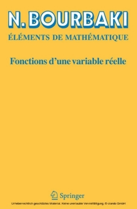Fonctions d'une variable réelle