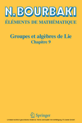 Groupes et algèbres de Lie
