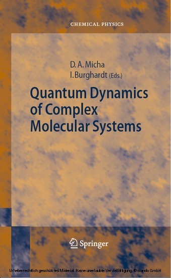 Quantum Dynamics of Complex Molecular Systems main product photo