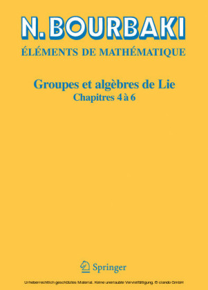 Groupes et algèbres de Lie