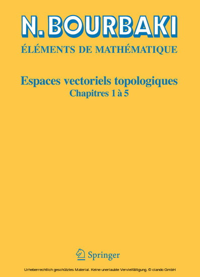Espaces vectoriels topologiques main product photo