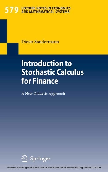 Introduction to Stochastic Calculus for Finance main product photo