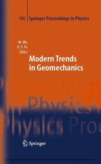 Modern Trends in Geomechanics main product photo