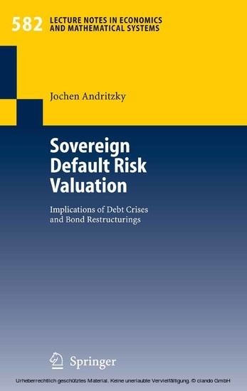 Sovereign Default Risk Valuation main product photo