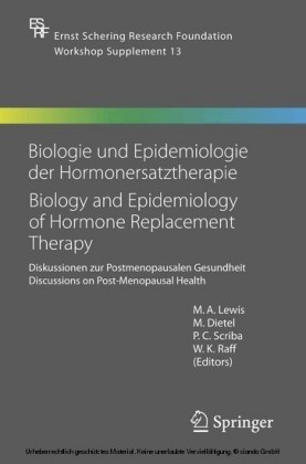 Biologie und Epidemiologie der Hormonersatztherapie - Biology and Epidemiology of Hormone Replacement Therapy