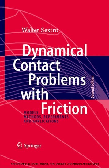 Dynamical Contact Problems with Friction main product photo