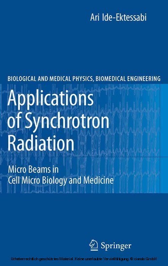 Applications of Synchrotron Radiation main product photo