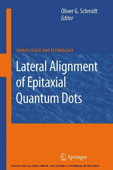 Lateral Alignment of Epitaxial Quantum Dots main product photo