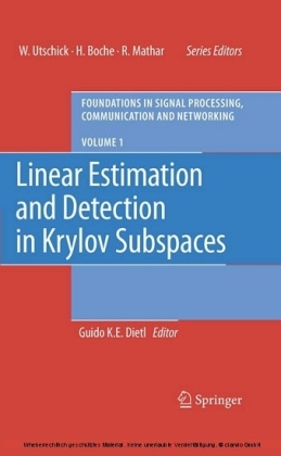 Linear Estimation and Detection in Krylov Subspaces