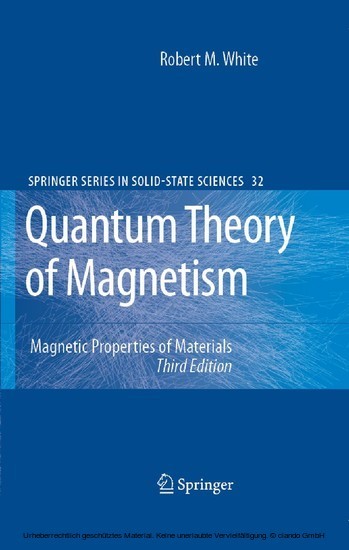 Quantum Theory of Magnetism main product photo