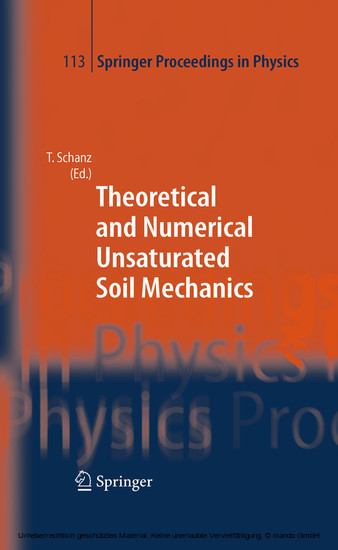 Theoretical and Numerical Unsaturated Soil Mechanics main product photo