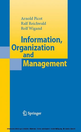 Information, Organization and Management main product photo