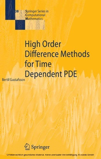 High Order Difference Methods for Time Dependent PDE main product photo