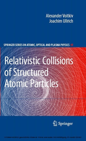 Relativistic Collisions of Structured Atomic Particles main product photo
