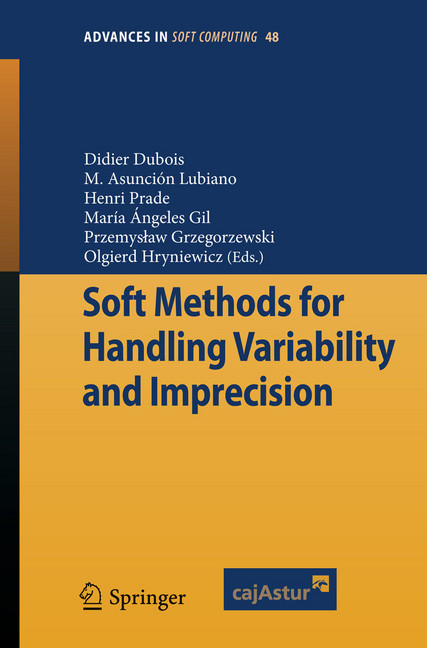 Soft Methods for Handling Variability and Imprecision main product photo
