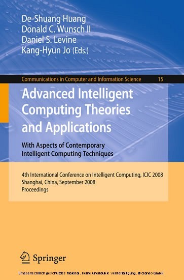 Advanced Intelligent Computing Theories and Applications With Aspects of Contemporary Intelligent Computing Techniques main product photo