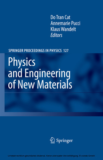 Physics and Engineering of New Materials main product photo