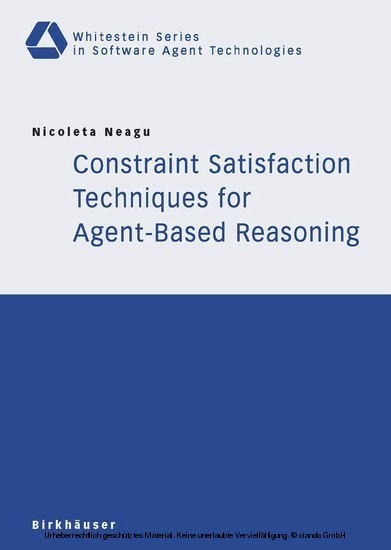 Constraint Satisfaction Techniques for Agent-Based Reasoning main product photo