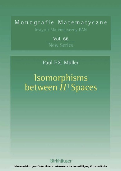 Isomorphisms Between H¹ Spaces main product photo