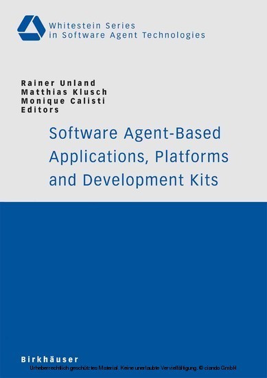 Software Agent-Based Applications, Platforms and Development Kits main product photo