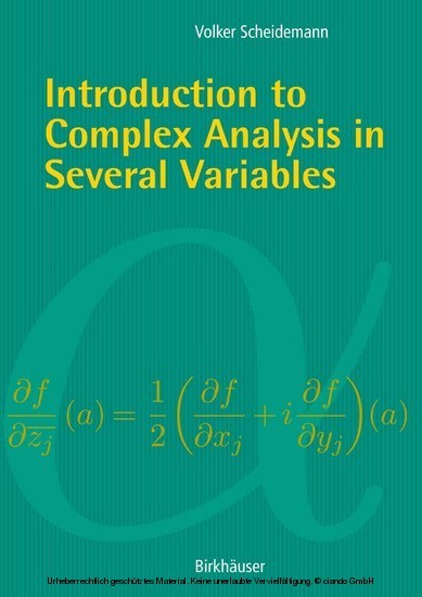 Introduction to Complex Analysis in Several Variables main product photo