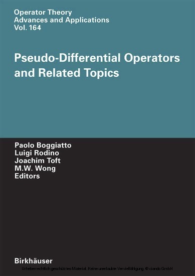 Pseudo-Differential Operators and Related Topics main product photo