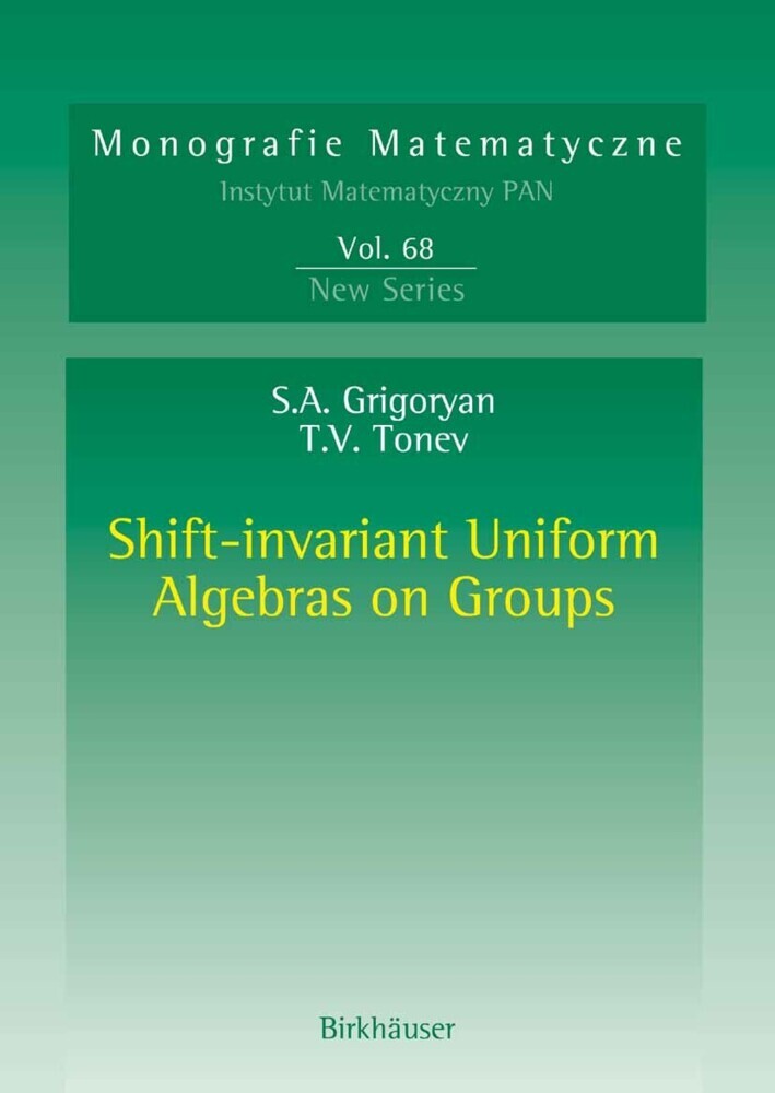 Shift-invariant Uniform Algebras on Groups main product photo