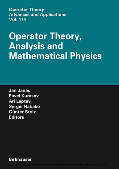 Operator Theory, Analysis and Mathematical Physics main product photo