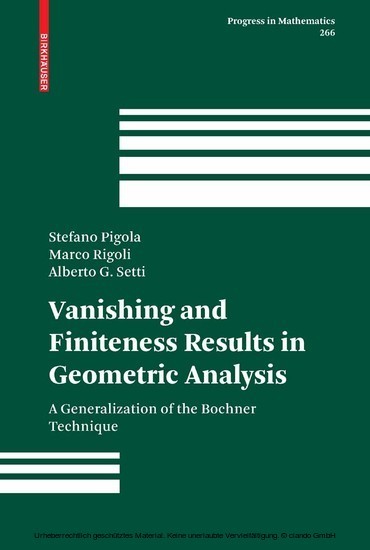 Vanishing and Finiteness Results in Geometric Analysis main product photo