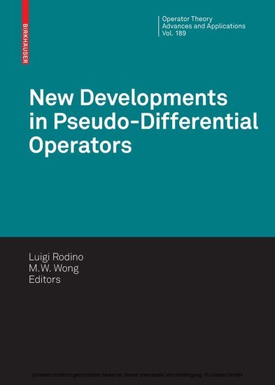 New Developments in Pseudo-Differential Operators main product photo