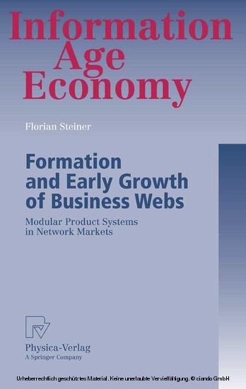 Formation and Early Growth of Business Webs main product photo