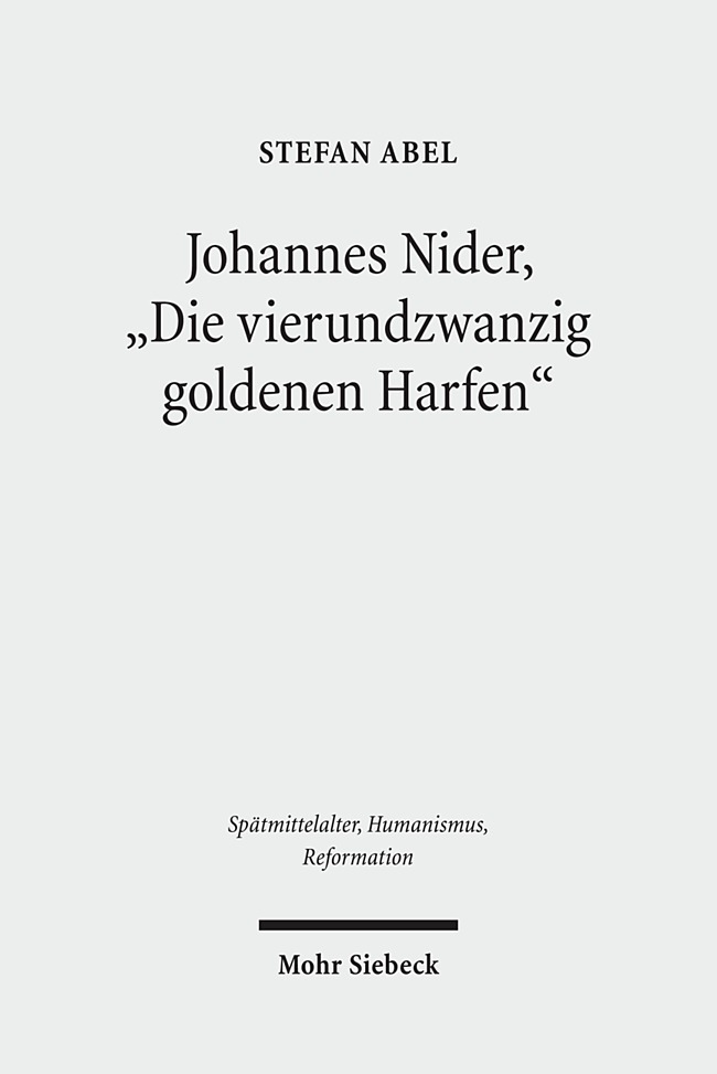 Johannes Nider 'Die vierundzwanzig goldenen Harfen' main product photo