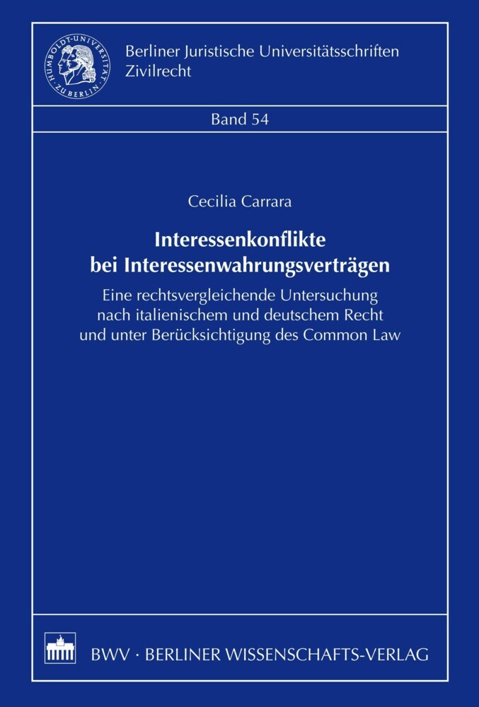 Interessenkonflikte bei Interessenwahrungsverträgen main product photo