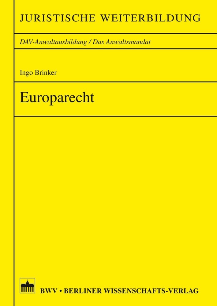 Europarecht main product photo