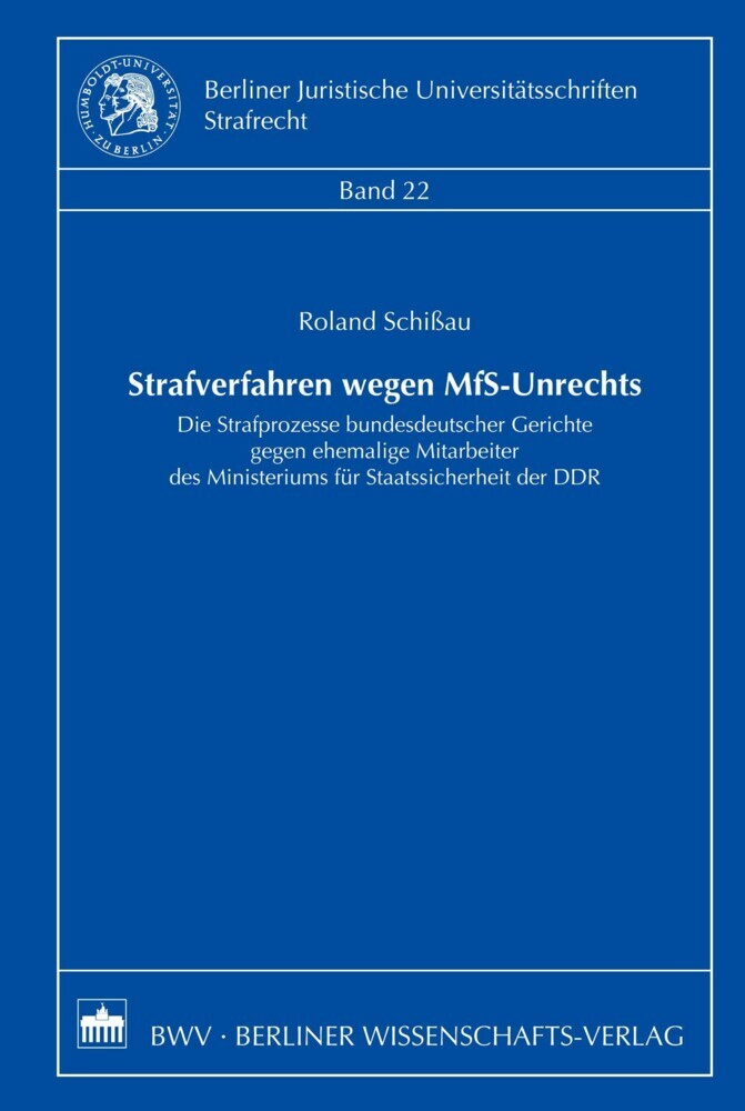 Strafverfahren wegen MfS-Unrechts main product photo