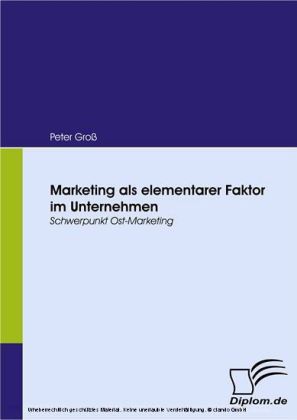 Marketing als elementarer Faktor im Unternehmen. Schwerpunkt Ost-Marketing