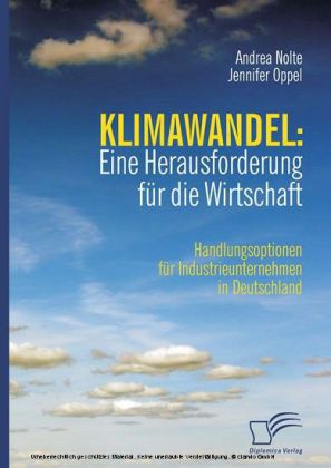 Klimawandel: Eine Herausforderung für die Wirtschaft. Handlungsoptionen für Industrieunternehmen in Deutschland