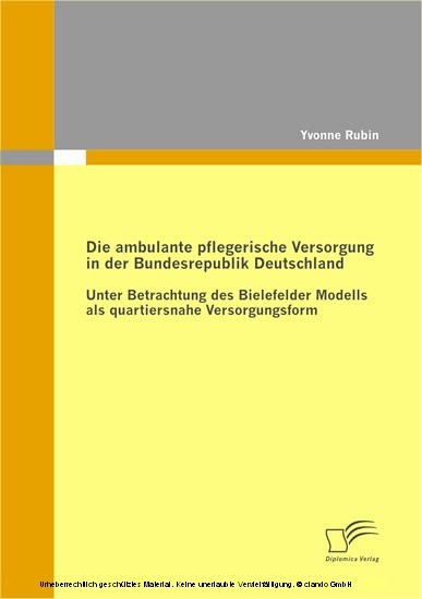 Die ambulante pflegerische Versorgung in der Bundesrepublik Deutschland main product photo