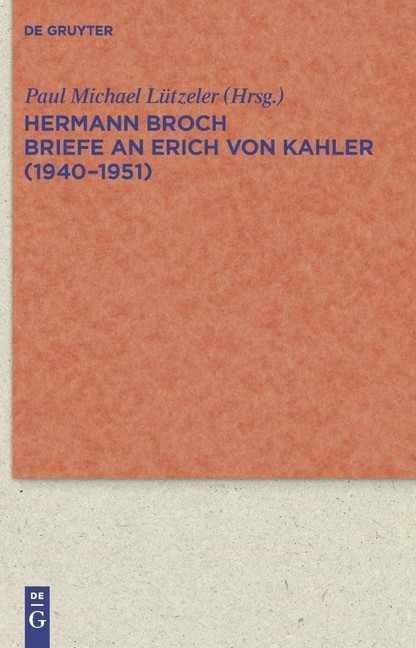 Briefe an Erich von Kahler (1940-1951) main product photo