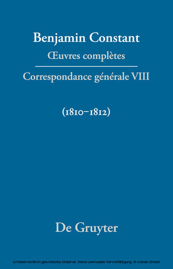 Correspondance générale 1810-1812 main product photo