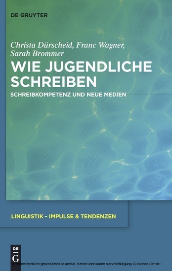 Wie Jugendliche schreiben main product photo