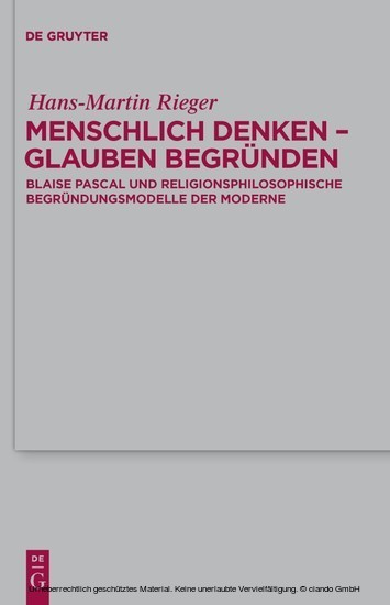 Menschlich denken - Glauben begründen main product photo