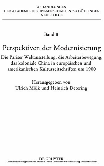 Perspektiven der Modernisierung main product photo