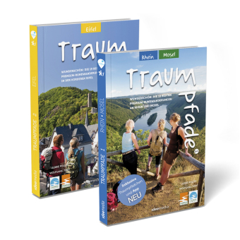 Traumpfade & Traumpfädchen Geschenk-Set. Zwei Bände mit 41 Top-Touren an Rhein, Mosel und in der Eifel. Detail-Karten, GPS-Daten und Höhenprofile., 2 Teile