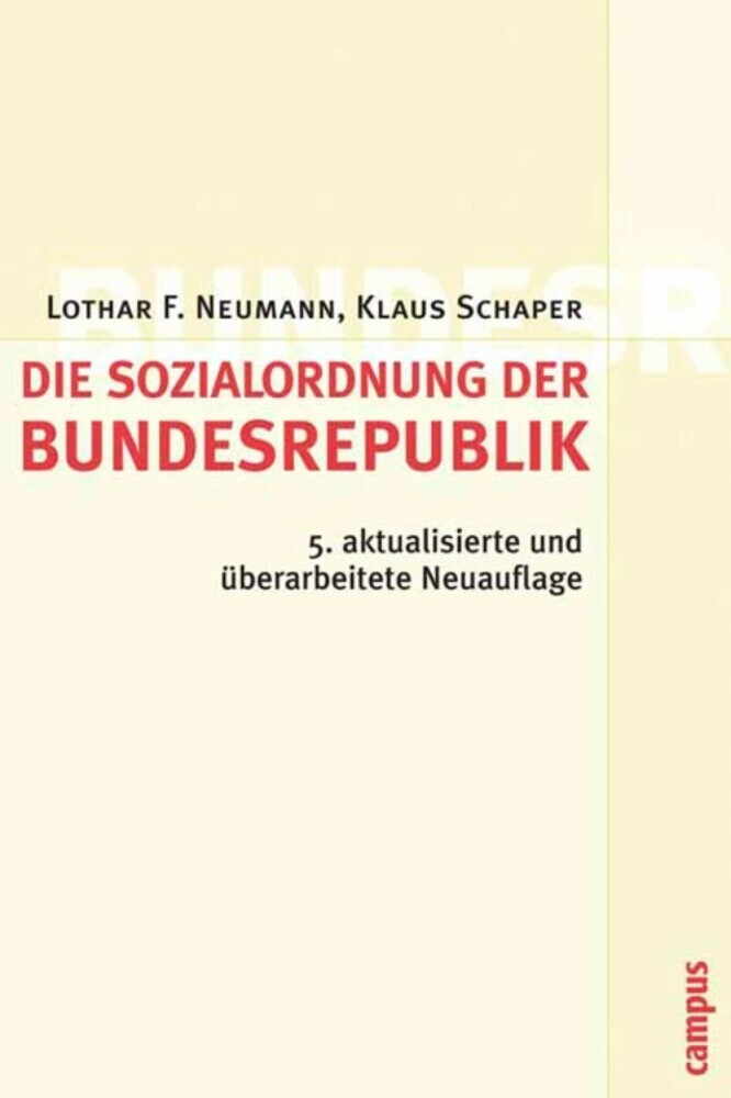 Die Sozialordnung der Bundesrepublik Deutschland main product photo