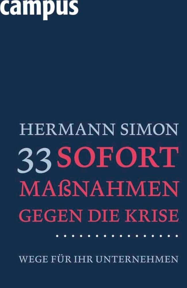 33 Sofortmaßnahmen gegen die Krise main product photo
