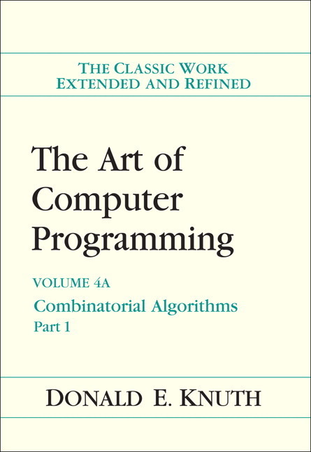 Art of Computer Programming, Volume 4A, The. Pt.1 main product photo